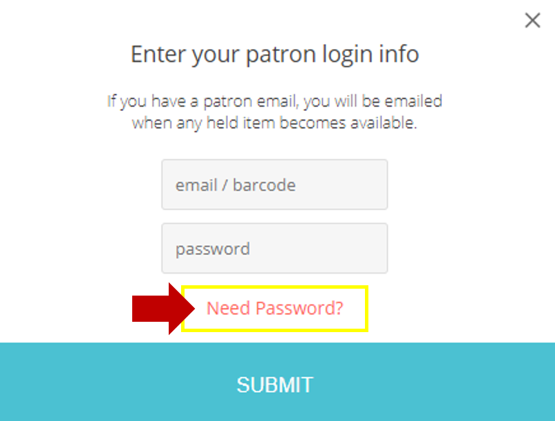 Lending Library_Need Password