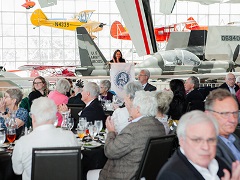 WSBAPresidentSunithaAnjilveladdressesattendeesattheWashingtonStateBarAssociations50-yearMemberLuncheonattheMuseumofFlightinSeattleJune62025