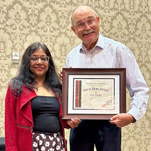 Jim Nagle and Sunitha Anjilvel