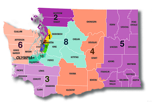 Congressional district map
