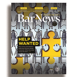 Bar News cover showing "help wanted" jigsaw puzzle.